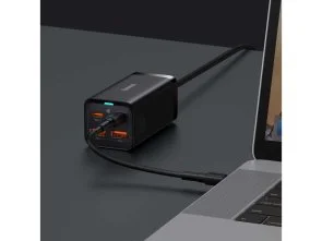 Фото: Зарядний пристрій Baseus GaN 3 Pro 100W Black with Type-C/Type-C (CCGP000101) № 7 | KTC
