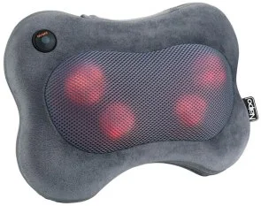 Фото: Масажер-подушка Naipo Plush MGP-129M з підігрівом для спини і шиї № 4 | KTC
