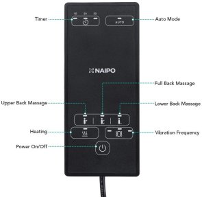 Масажна накидка Naipo MGBK-2606H