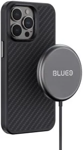 Фото: Чохол Blueo for iPhone 14/13 - Armor Aramid Fiber Anti-Drop Case MagSafe Black (BK5777/14) № 3 | KTC
