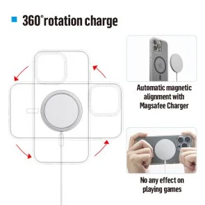 Фото: Чохол Blueo for iPhone 14/13 - Crystal Pro Drop Resistance MagSafe Transparent № 2 | KTC