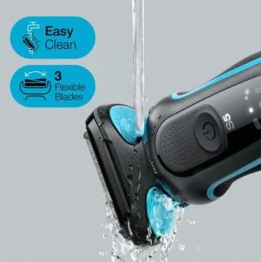 Фото: Електробритва Braun Series 5 51-M1000s Flex Wet/Dry Black/Mint (81770268) № 8 | KTC