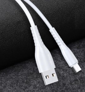 Кабель Usams US-SJ365 U35 AM/MicroB 1m White (SJ365USB02)