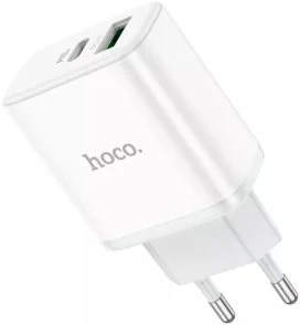 Фото: Зарядний пристрій Hoco C105A White with Type-C / Type-C (6931474782922) № 5 | KTC