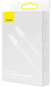 Фото: Кабель Baseus Dynamic Series Fast Charging Data Cable 100W Type-C / Type-C 1m White (CALD000202) № 7 | KTC