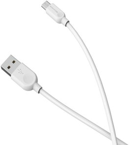 Кабель BOROFONE BX14 2.4A AM / Micro USB 3m White (BX14M3W)