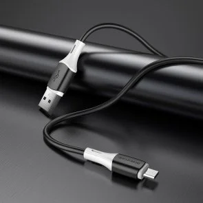 Фото: Кабель BOROFONE BX79 2.4A AM / MicroB 1m Black (BX79MB) № 4 | KTC