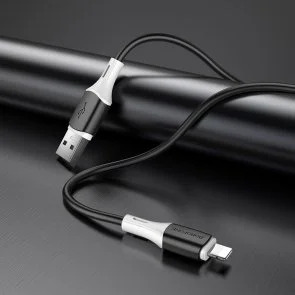 Фото: Кабель BOROFONE BX79 2.4A AM / Lightning 1m Black (BX79LB) № 4 | KTC