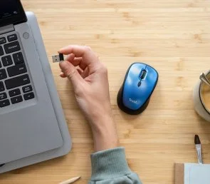 Фото: Миша Trust Yvi+ Silent Eco Wireless Blue № 5 | KTC