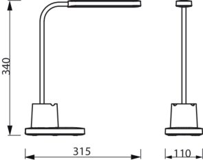 Настільна лампа Philips LED Reading Desk lamp Bucket White (929003241107)