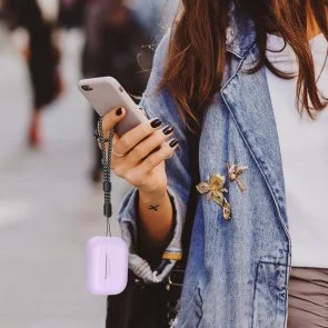 Фото: Чохол for AirPods Pro 2 - Silicon Case DELIDIGI Lavender № 7 | KTC