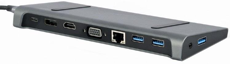 USB-хаб Cablexpert 9in1 Grey (A-CM-COMBO9-02)