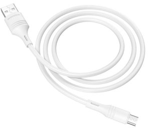 Кабель BOROFONE BX43 CoolJoy 2.4A AM / MicroUSB 1m White (BX43MW)