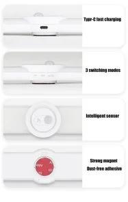 Фото: Нічник Ruideas Under Cabinet Lighting 1600mAh (Ruideas RD05) № 9 | KTC