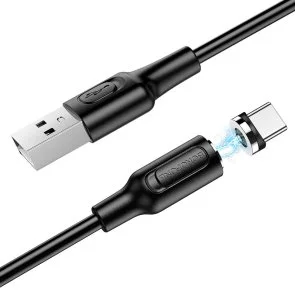 Фото: Кабель BOROFONE BX41 Amiable 2.4A AM / Type-C 1m Black (BX41CB) № 2 | KTC