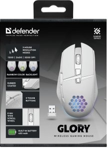 Миша Defender Glory GM-514 Wireless White (52513)