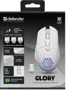 Фото: Миша Defender Glory GM-514 Wireless White (52513) № 11 | KTC