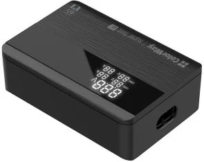 Фото: Зарядний пристрій ColorWay Power Delivery 65W Black (CW-CHS040PD-BK) № 2 | KTC