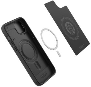 Чохол Spigen for Apple iPhone 14 - Optik Armor MagFit Black (ACS05070)