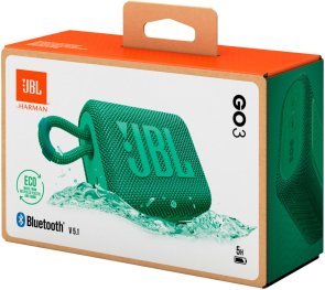 Портативна колонка JBL GO 3 Eco Green (JBLGO3ECOGRN)