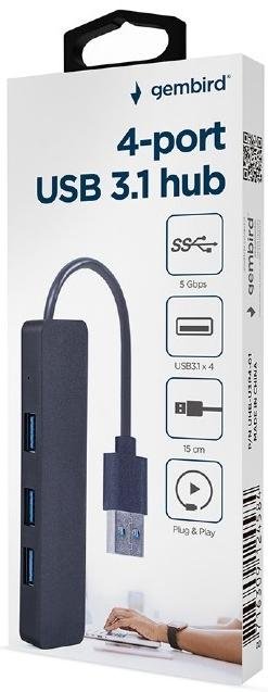 USB-хаб Gembird 4 Port UHB-U3P4-04