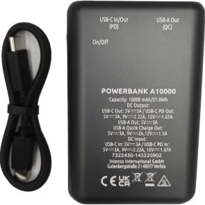 Фото: Батарея універсальна Intenso A10000 10000mAh 20W Anthracite (7322430) № 3 | KTC