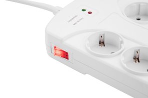 Мережевий фільтр 2E SP815M3USBWH 8/3m 4xUSB White (2E-SP815M3USBWH)