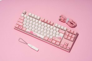 Клавіатура Varmilo VEA87 Sakura R2 Cherry Mx Blue UKR/ENG/RU (A23A027A1A0A17A024)