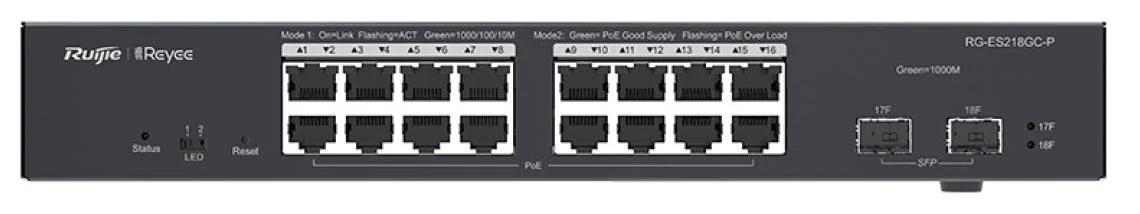 Фото: Комутатор Ruijie RG-ES218GC-P № 3 | KTC