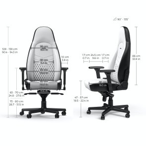 Крісло Noblechairs Icon White/Black (GAGC-126)