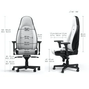 Фото: Крісло Noblechairs Icon White/Black (GAGC-126) № 9 | KTC