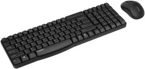 Фото: Комплект клавіатура+миша Rapoo X1800S Wireless Black № 2 | KTC