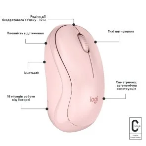 Фото: Миша Logitech M240 Silent Rose (910-007121) № 6 | KTC