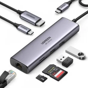 Фото: USB-хаб UGREEN CM512 Gray (60515) № 2 | KTC