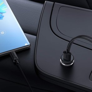 Кріплення для мобільного телефону Baseus CW01 Magnetic Wireless Charging Car Mount 40W Type-C Black