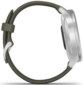 Смарт годинник Garmin Vivomove Style Silver Aluminum Case with Moss Silicone Band (010-02240-21)