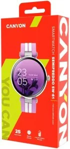 Фото: Смарт годинник Canyon Semifreddo SW-61 Silver-Lavender (CNS-SW61PP) № 6 | KTC
