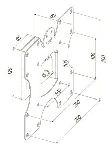 Кронштейн KSL WMB-4021N Black