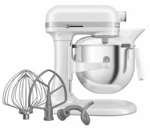 Фото: Планетарний міксер KitchenAid Mixer Bowl-Lift 6.6L - Heavy Duty 5KSM70JPXE White (5KSM70JPXEWH) № 5 | KTC