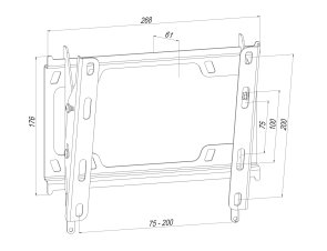 Кронштейн Simpler 28EN Black