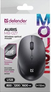 Миша Defender Auris MB-027 Black (52027)