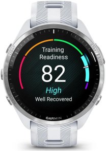 Смарт годинник Garmin Forerunner 965 Titanium Bezel with Whitestone Case and Whitestone/Powder Gray Silicone Band (010-02809-11)