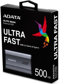 Зовнішній SSD-накопичувач A-Data SE880 512GB Titanium