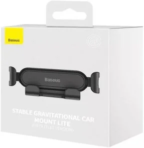 Фото: Кріплення для мобільного телефону Baseus Stable Gravitational Car Mount Lite (SUWX010001) № 5 | KTC