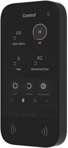 Фото: Бездротова сенсорна клавіатура Ajax KeyPad TouchScreen (8EU) Black № 3 | KTC