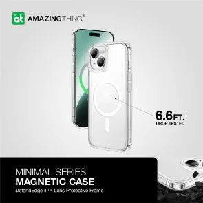 Фото: Чохол AMAZINGthing for iPhone 15 - Minimal Case MagSafe Clear (IP156.1MMINCL) № 4 | KTC
