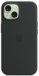 Чохол Apple for iPhone 15 - Silicone Case with MagSafe Black (MT0J3)