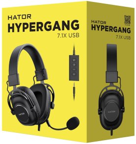 Гарнітура Hator Hypergang 7.1X USB Black (HTA-844)