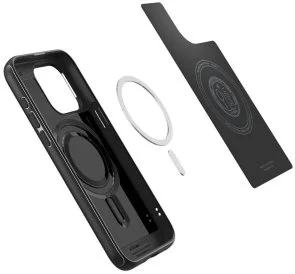 Фото: Чохол Spigen for Apple iPhone 15 Pro Max - Mag Armor MagFit Matte Black (ACS06597) № 8 | KTC