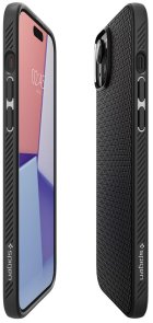 Чохол Spigen for Apple iPhone 15 - Liquid Air Matte Black (ACS06790)